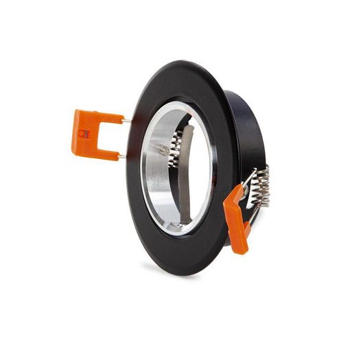 8435402587002 - Greenice - Ring Downlight Runden GU10 Ø84Mm - Schwarz (HO-GU10RING-007)