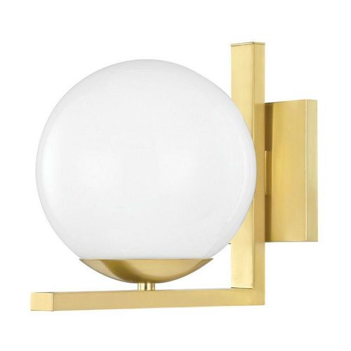 0806134015923 - Hudson Valley Lighting - Tanner 1 Licht Wandleuchte Messing Glas 2700K 0806134015923 - Hudson Valley Lighting - Tanner 1 Licht Wandleuchte Messing Glas 2700K