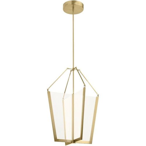 4255596731616 - Licht-erlebnisse - Pendelleuchte led Aluminium b 528 cm h max 2044 cm in Creme-Gold 4461 lm Modern