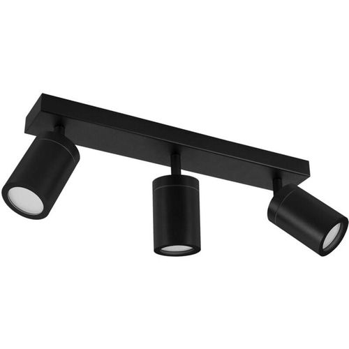 4255596689269 - Licht-erlebnisse - Deckenstrahler Metall verstellbar IP44 Schwarz GU10 3-flammig länglich Spot Lampe Decke