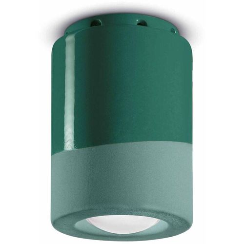 4255596709950 - Licht-erlebnisse - Deckenspot Keramik ø 85 cm rund Aufputz Flaschengrün E14 Retro Design Keramiklampe 4255596709950 - Licht-erlebnisse - Deckenspot Keramik ø 85 cm rund Aufputz Flaschengrün E14 Retro Design Keramiklampe
