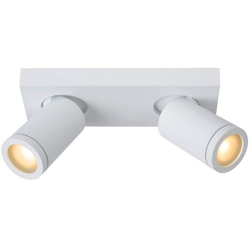 5411212092649 - Taylor - Deckenstrahler Badezimmer - led Dim to warm - GU10 - 2x5W 2200K 3000K - IP44 - Weiß - Lucide 5411212092649 - Taylor - Deckenstrahler Badezimmer - led Dim to warm - GU10 - 2x5W 2200K 3000K - IP44 - Weiß - Lucide