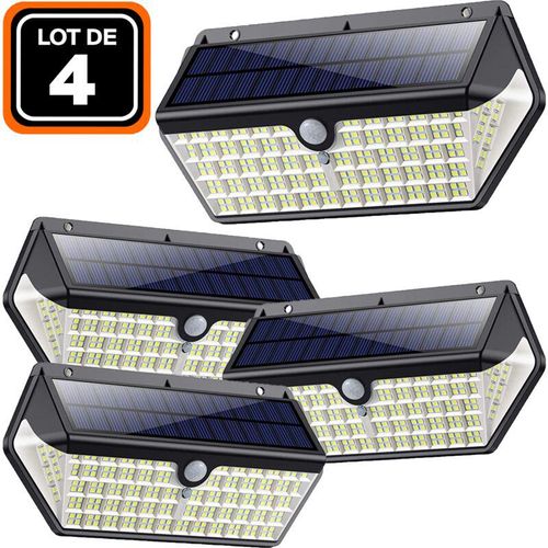 9509896784250 - 4er-Pack Solarstrahler Bewegungsmelder 266 St Led 2500 Lumen