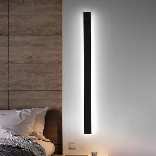 9441001444560 - Vingo - led Wandleuchte Ultraslim Flurlampe Innen Wandlampe Empfangsbereichen Außen 40cm 105W Kaltweiß - Schwarz