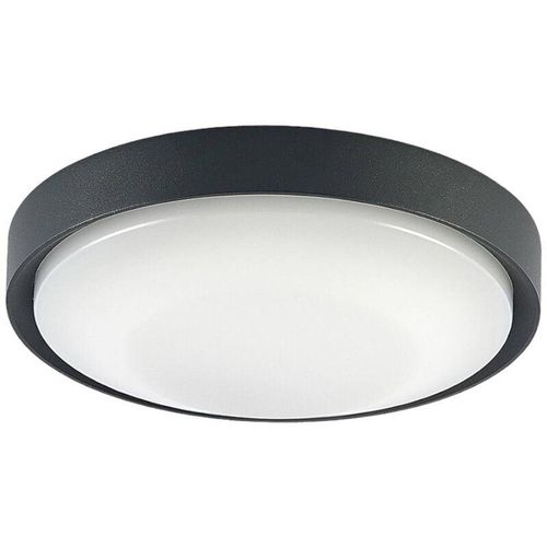 4251096582253 - Lucande Lare LED-Außendeckenleuchte Ø 25cm - anthrazit weiß satiniert