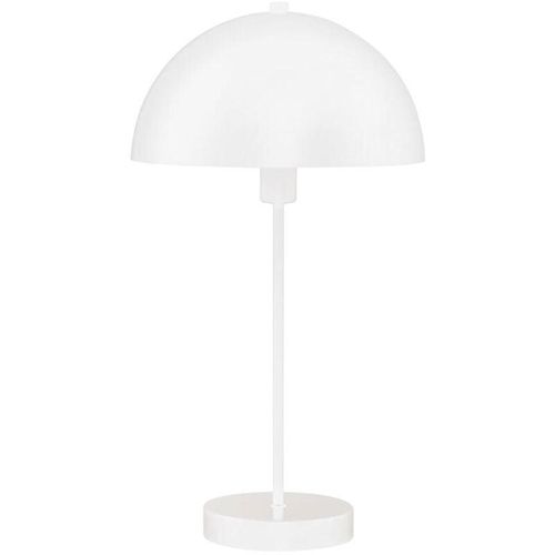 4255596675217 - Licht-erlebnisse - Tischlampe Metall d 25 cm 462 cm Weiß E14 rund Nachttischlampe