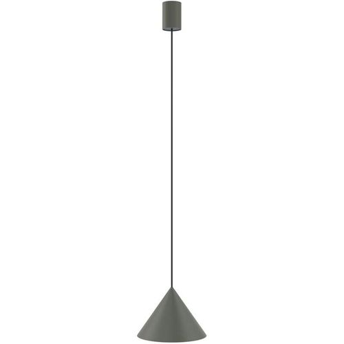 4255596667076 - Licht-erlebnisse - Hängelampe Metall GU10 ø 205 cm rund h max 130 cm Grau Retro Design Hängeleuchte