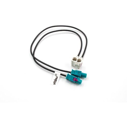 4065705490248 - vhbw Antenne Doppel-Fakra (B) Adapter kompatibel mit Audi   VW RNS 510 RNS-E Autoradio Auto - Adapter-Kabel 20 cm