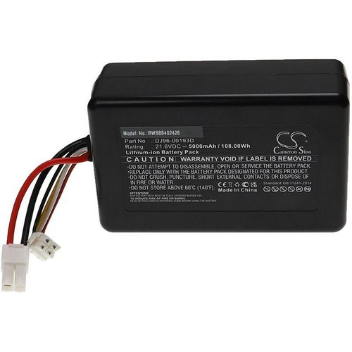 4065705441479 - Vhbw - Akku kompatibel mit Samsung Powerbot R9250 R9350 VR2AK9350WK AA Staubsauger Home Cleaner Heimroboter (5000mAh 216V Li-Ion)