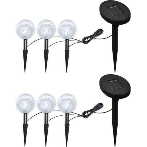 6296500958420 - Bonnevie - Gartenleuchten 6 Stk led mit Erdspießen & Solarmodulen CFW682295 6296500958420 - Bonnevie - Gartenleuchten 6 Stk led mit Erdspießen & Solarmodulen CFW682295