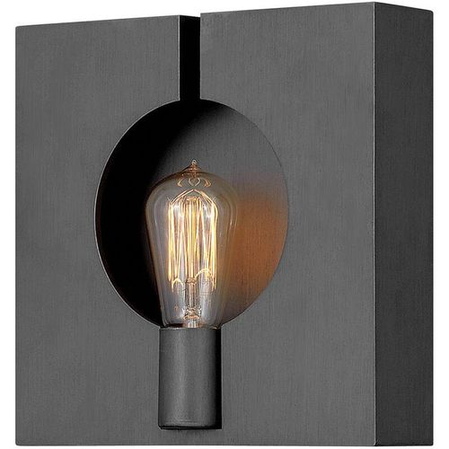 4255596733443 - Licht-erlebnisse - Wandleuchte Metall E27 Graphit gebürstet quadratisch Modern Wandlampe 4255596733443 - Licht-erlebnisse - Wandleuchte Metall E27 Graphit gebürstet quadratisch Modern Wandlampe