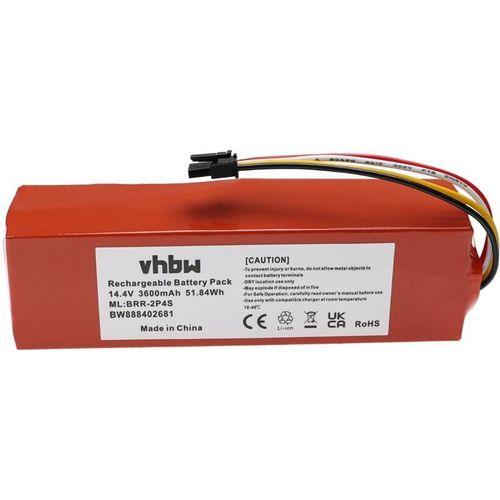 4068201985881 - Akku kompatibel mit Xiaomi Roborock S7 S70 S752-00 Tanos-S S8 Max Ultra S8 Saugroboter (3600 mAh 144 v Li-Ion) - Vhbw