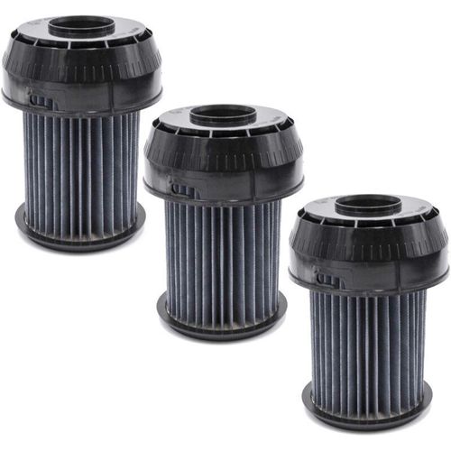 4069099595879 - 3x Faltenfilter kompatibel mit Bosch bgs 61842 02 bosch roxx x 618 M1 01 roxx x exclusiv parquet Staubsauger - Patronenfilter Schwarz - Vhbw