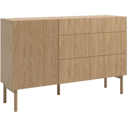 5902622543383 - Selsey Nolie - Sideboard mit 3 Schubladen Eichenholzoptik 140 cm