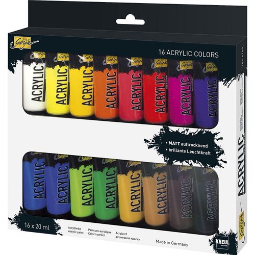 4000798841720 - Solo Goya Acrylfarben Set 16 x 20 ml Tuben Künstlerfarben - Kreul