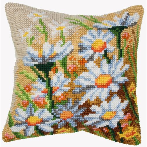 5902067334034 - Kreuzstichkissen Wiesenblumen