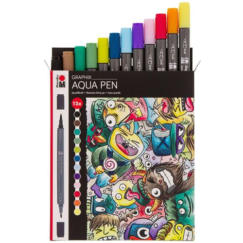 4007751627025 - Marker Aqua Pen Graphix Set Mega Mash 12tlg