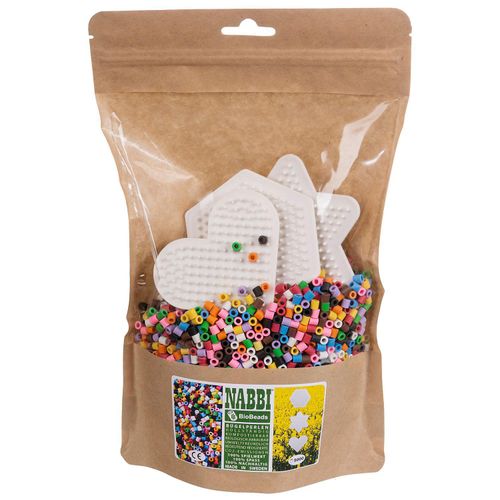 4051856175950 - Nabbi® Bio Bügelperlen-Set bunt