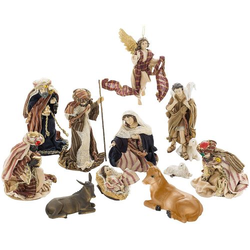 4041635005882 - Krippenfiguren mit Stoffbekleidung 25–13 cm