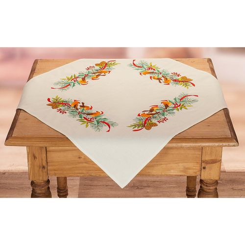 9010251104038 - Stickmitteldecke Rotkehlchen mit Mütze