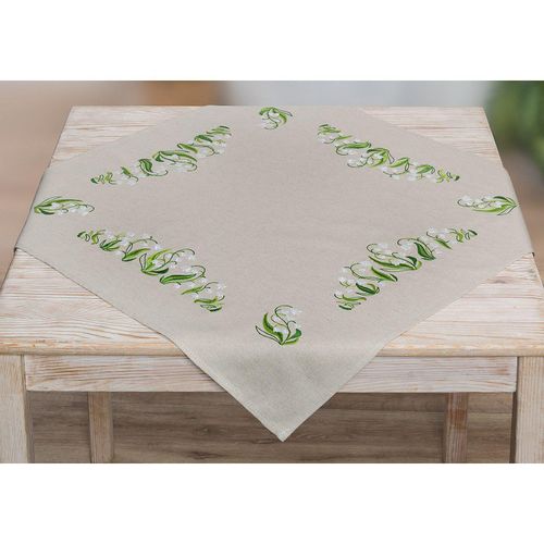 4058896341581 - Stickmitteldecke Maiglöckchen 4058896341581 - Stickmitteldecke Maiglöckchen