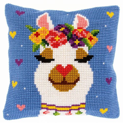 5902067315118 - Kreuzstichkissen Lama