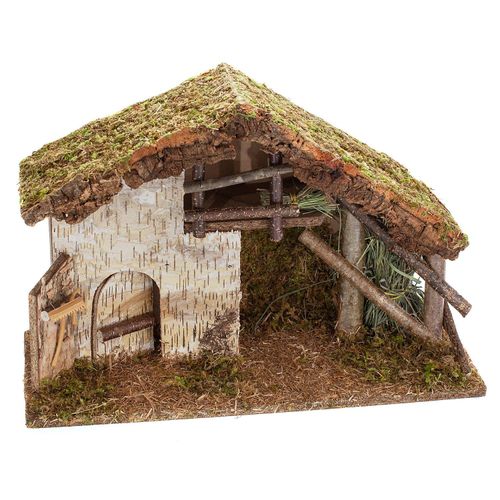 8013059182957 - Krippe aus Holz 50 x 20 x 33 cm