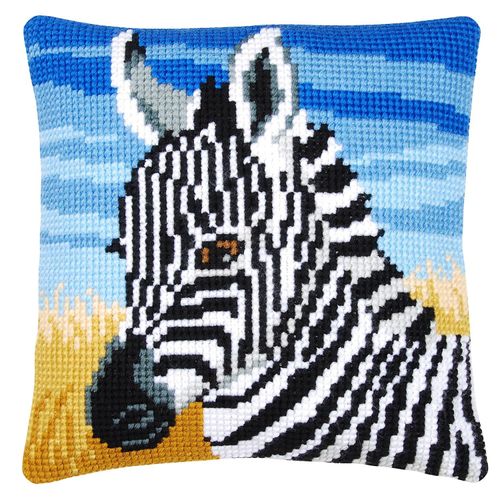 5413480650200 - Kreuzstichkissen Kleines Zebra