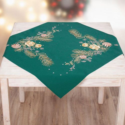 4058896285236 - Stickmitteldecke Christrosen