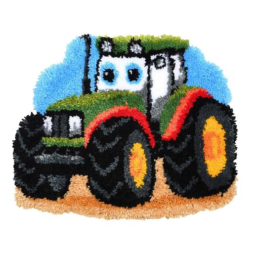 5413480826025 - Knüpf-Formteppich Traktor 55 x 46 cm