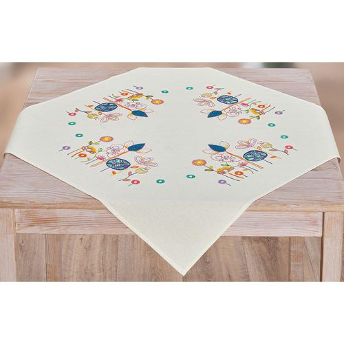 4058896347415 - Stickmitteldecke Blumen Graphic-Art