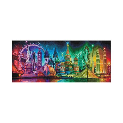 4610122103303 - Diamantenstickerei-Set Weltreise 70 x 30 cm 4610122103303 - Diamantenstickerei-Set Weltreise 70 x 30 cm