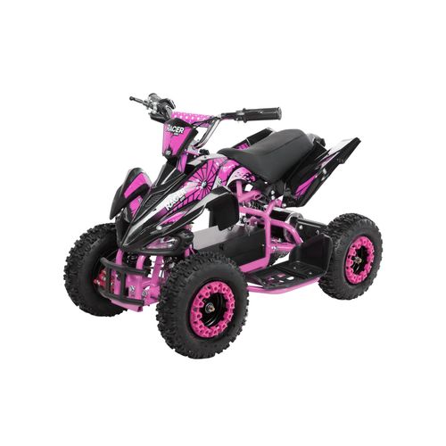 4056551081780 - Kinderquad Racer 1000 Pocket-Quad mit 1000 Watt Elektromotor 3 Batterien Stoßdämpfer bis 25 km h (Schwarz Pink) 4056551081780 - Kinderquad Racer 1000 Pocket-Quad mit 1000 Watt Elektromotor 3 Batterien Stoßdämpfer bis 25 km h (Schwarz Pink)