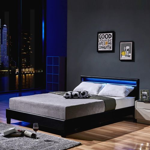4058166164513 - HOME DELUXE LED Bett Astro inkl Matratze versch Größen und Farben - Schwarz 4058166164513 - HOME DELUXE LED Bett Astro inkl Matratze versch Größen und Farben - Schwarz