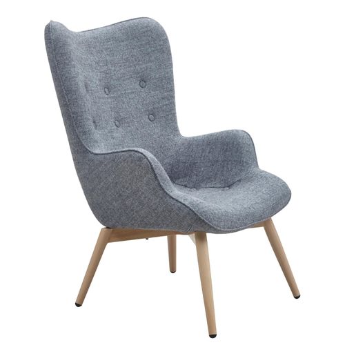 4059865184338 - Sessel grau Webstoff Relaxsessel Polstersessel Ohrensessel Loungesessel 4059865184338 - Sessel grau Webstoff Relaxsessel Polstersessel Ohrensessel Loungesessel