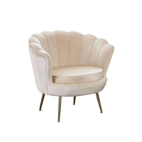 4059865182341 - Muschelsessel Samt Beige Relaxsessel Polstersessel Ohrensessel Loungesessel 4059865182341 - Muschelsessel Samt Beige Relaxsessel Polstersessel Ohrensessel Loungesessel