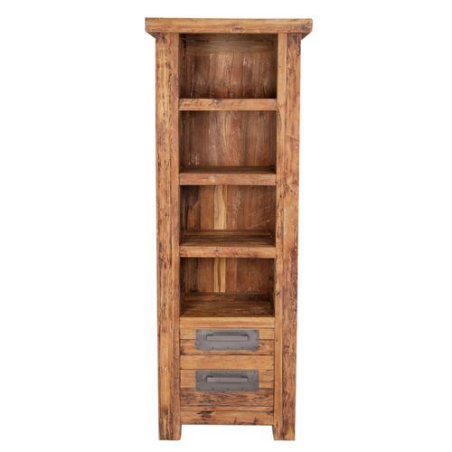 4059865160110 - Bücherregal CORAL Standregal Teak Holz Mehrzweck Schrank Ablage Regal