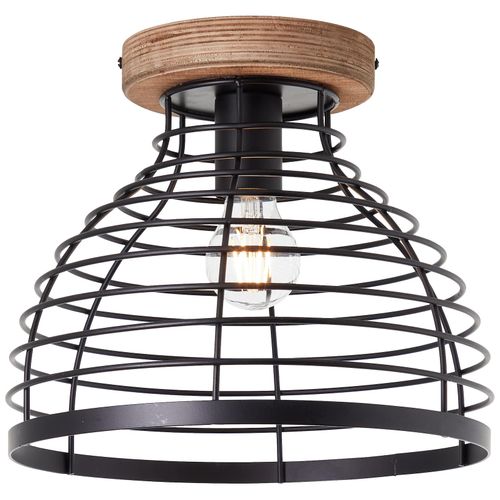 4004353396984 - Avia Deckenleuchte 30cm schwarz holz Metall Holz 1x A60 52 w - braun - Brilliant 4004353396984 - Avia Deckenleuchte 30cm schwarz holz Metall Holz 1x A60 52 w - braun - Brilliant
