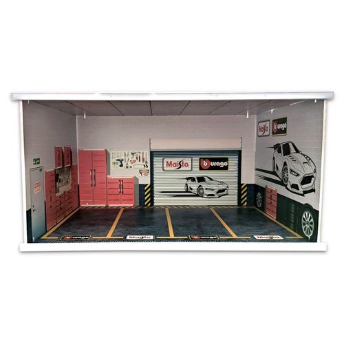 4250897425691 - MA0089 - Light Box Display (60x40x30cm) Garage Modellautos Werkstatt Diorama