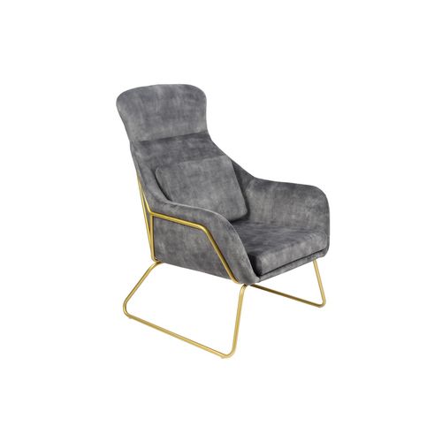 4059865183621 - Relaxsessel Samtvelours Grau Sessel Polstersessel Ohrensessel Loungesessel 4059865183621 - Relaxsessel Samtvelours Grau Sessel Polstersessel Ohrensessel Loungesessel