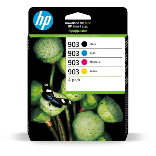 0195122352271 - ORIGINAL Multipack Schwarz Cyan Magenta Gelb 6ZC73AE 903 4 Tintenpatronen 903 T6L99AE + T6L87AE + T6L91AE + T6L95AE 0195122352271 - ORIGINAL Multipack Schwarz Cyan Magenta Gelb 6ZC73AE 903 4 Tintenpatronen 903 T6L99AE + T6L87AE + T6L91AE + T6L95AE