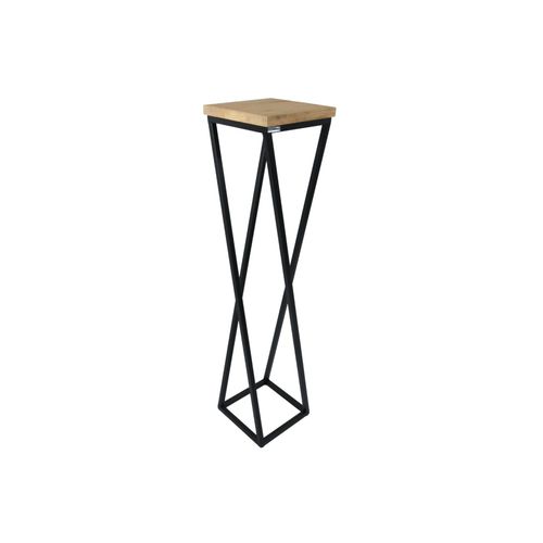 4260750010261 - holz4home® Dekoständer aus Eiche Gedrehte Streben-Variante in hellgrau geölt 90 cm 4260750010261 - holz4home® Dekoständer aus Eiche Gedrehte Streben-Variante in hellgrau geölt 90 cm
