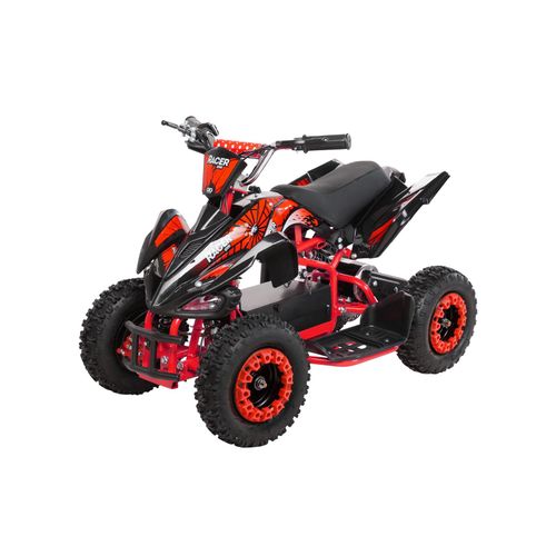 4056551081797 - Kinderquad Racer 1000 Pocket-Quad mit 1000 Watt Elektromotor 3 Batterien Stoßdämpfer bis 25 km h (Schwarz Rot) 4056551081797 - Kinderquad Racer 1000 Pocket-Quad mit 1000 Watt Elektromotor 3 Batterien Stoßdämpfer bis 25 km h (Schwarz Rot)