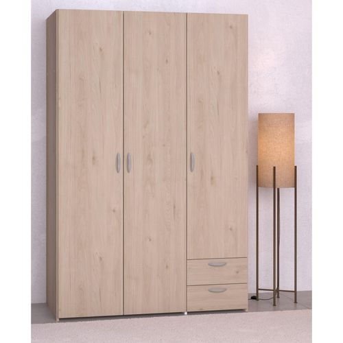 3480940300533 - Parisot Kleiderschrank Daily 12 3-türig Eiche 3480940300533 - Parisot Kleiderschrank Daily 12 3-türig Eiche