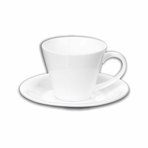 5052609930771 - Wilmax Teetassen-Set - 2 Paar 180 ml Weißes Feinporzellan Geschenkbox