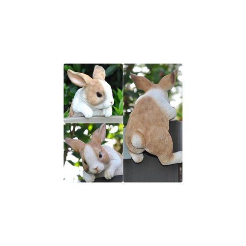 4251639205519 - Dazikemo Dekofigur Gartenfigur Hase für Zaun und Trennwand 4251639205519 - Dazikemo Dekofigur Gartenfigur Hase für Zaun und Trennwand