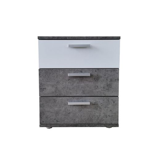 4251312959579 - Nachtschrank Nina mit 3 Schubladen
