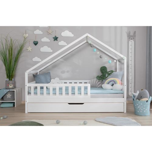 4251105973744 - TiCAA TiCAA Hausbett Bodenbett wandelbar mit asymmetrischem Lou 90 100 120 140x200 cm für Jungen & Mädchen inkl Rolllattenrost Zusatzbett & Rausfallschutz Montessori Bett aus Kiefer Massivholz 4251105973744 - TiCAA TiCAA Hausbett Bodenbett wandelbar mit asymmetrischem Lou 90 100 120 140x200 cm für Jungen & Mädchen inkl Rolllattenrost Zusatzbett & Rausfallschutz Montessori Bett aus Kiefer Massivholz