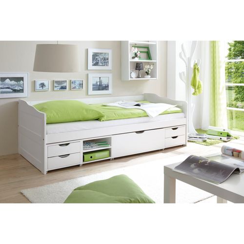4250393877406 - TiCAA Sofabett Funktionsbett Gästebett Marlies Kiefer Weiß 4250393877406 - TiCAA Sofabett Funktionsbett Gästebett Marlies Kiefer Weiß