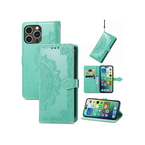 4066914380757 - Hülle Handy Schutz für Apple iPhone 15 Pro Max Case Cover Klapp Tasche Wallet